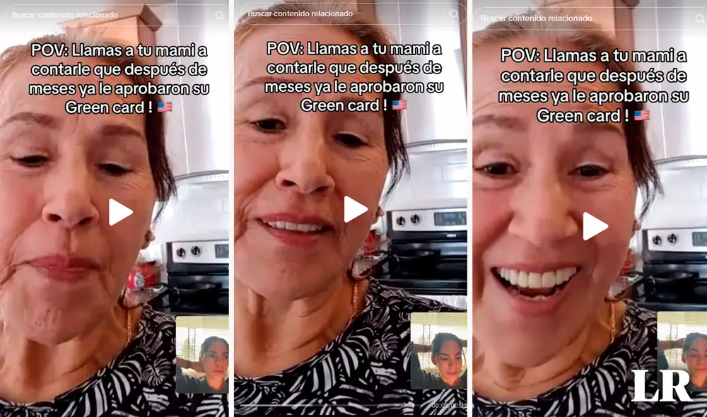 Inició el trámite en mayo 2023 y, en enero 2024, fue aprobada su Green Card. Foto: Composición LR/TikTok
