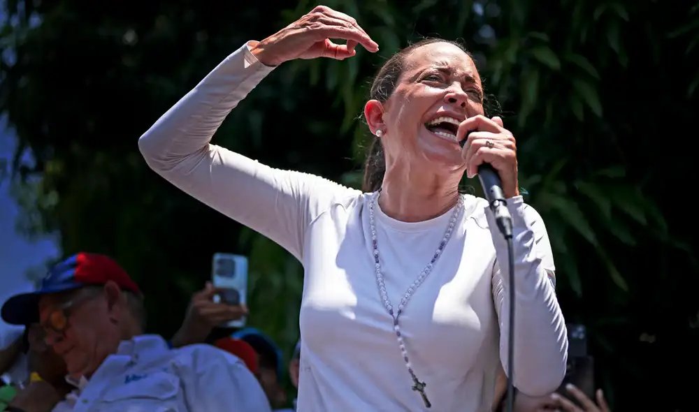 María Corina Machado denuncia constantemente ataques y violaciones a los derechos humanos por parte del Gobierno de Nicolás Maduro. Foto: AFP