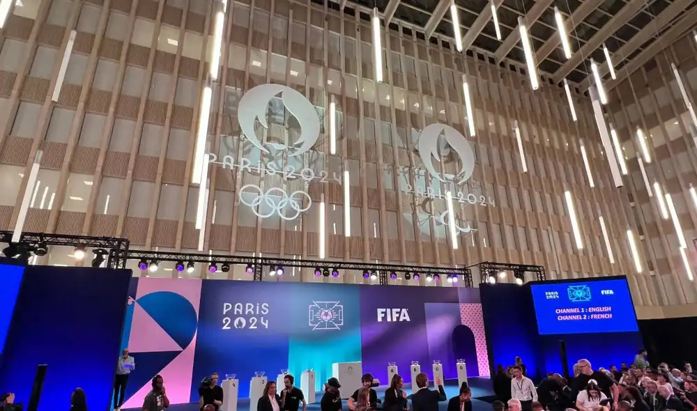 Este miércoles 20 de marzo se llevó a cabo el sorteo de la fase de grupos del fútbol femenino y masculino. Foto: París 2024 Este miércoles 20 de marzo se llevó a cabo el sorteo de la fase de grupos del fútbol femenino y masculino. Foto: París 2024