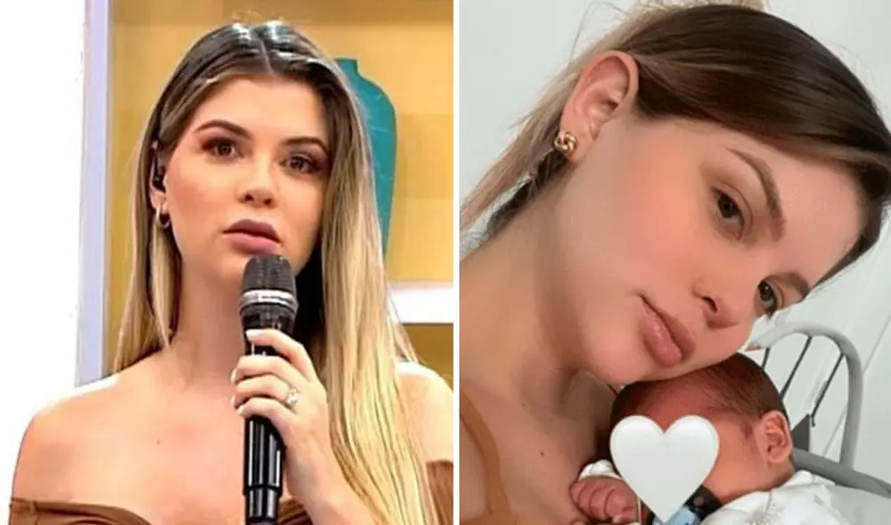 Brunella Horna se convirtió en madre en noviembre del 2023. Foto: composición LR/Captura América TV/Brunella Horna/Instagram