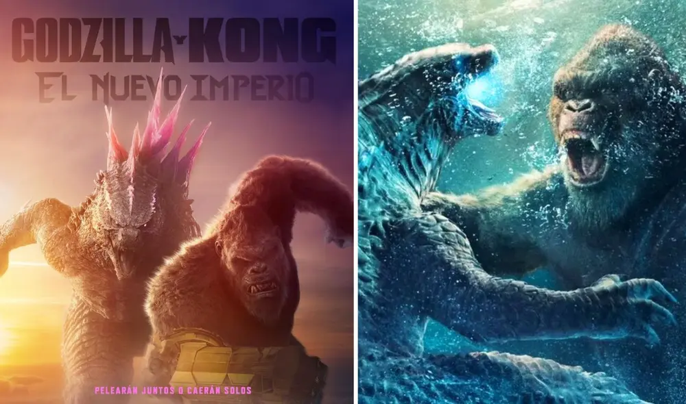 La nueva película de Godzilla y Kong se estrenará el 28 de marzo. Foto: composición LR/ captura de YouTube La nueva película de Godzilla y Kong se estrenará el 28 de marzo. Foto: composición LR/ captura de YouTube