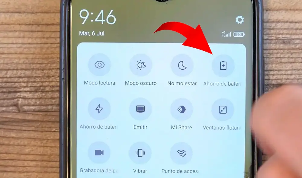 En algunos equipos, esta opción también puede llamarse 'Ahorro de batería'. Foto: La Sexta