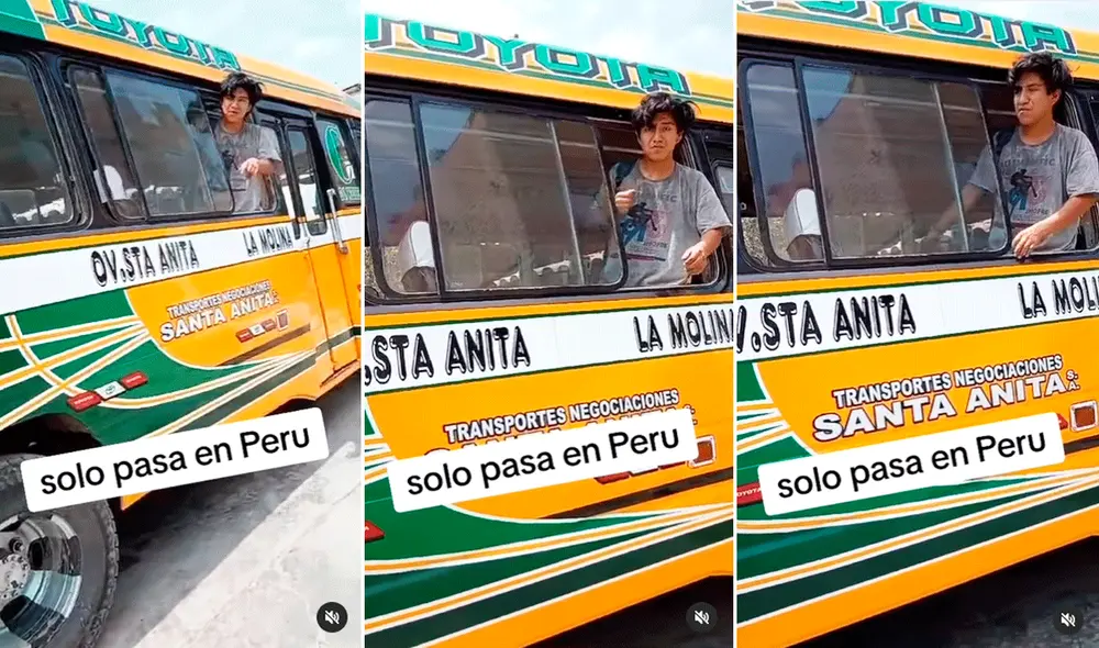 El joven despertó y se mostró confundido al encontrarse dentro de un bus público. Foto: composición LR/TikTok/@memessiio El joven despertó y se mostró confundido al encontrarse dentro de un bus público. Foto: composición LR/TikTok/@memessiio