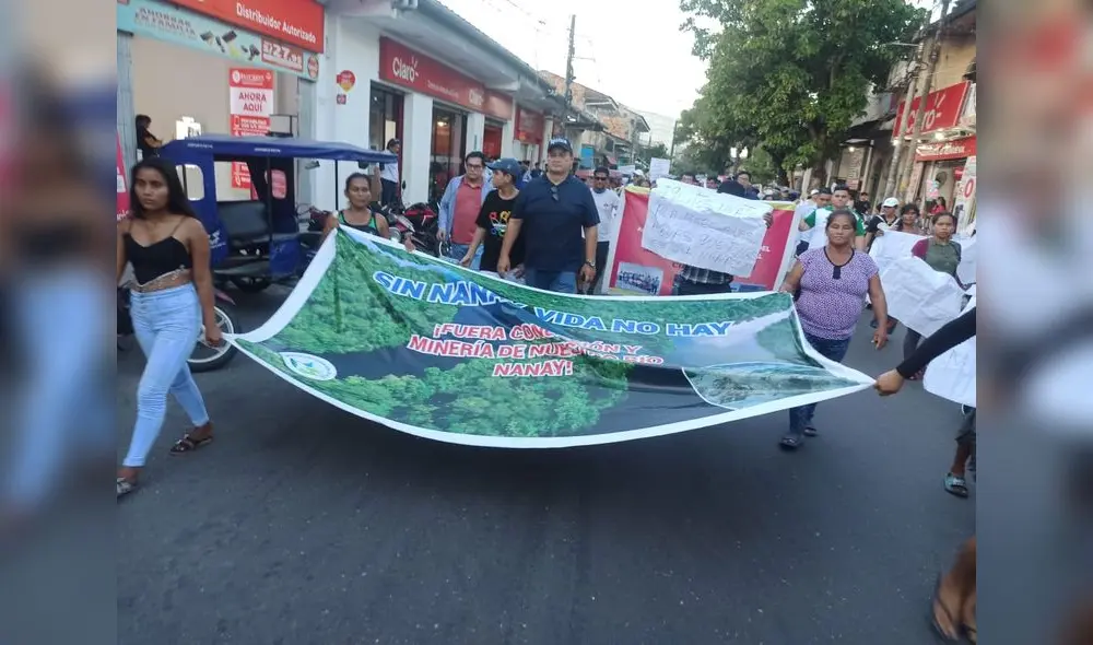 Instituciones salen en protesta por el Día Mundial del Agua. Foto: Yazmín Araujo/URPI-LR