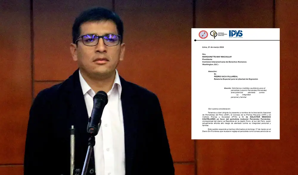 Liubomir Fernández recibe respaldo de instituciones periodísticas. Foto: composición LR/ANP