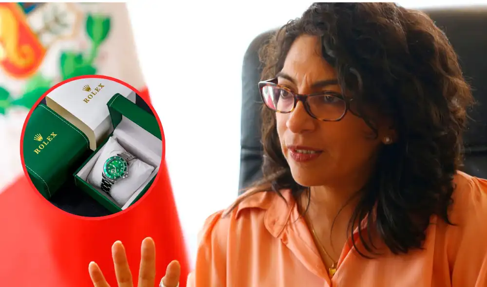 Leslie Urtega es la segunda ministra en generar polémicas afirmaciones sobre el caso Rolex que involucra a la mandataria Boluarte Zegarrra. Foto: composición LR/ Andina