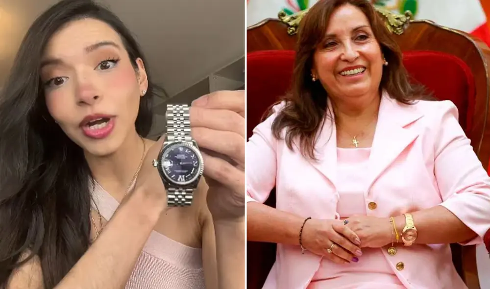 Controversia surgió cuando se difundieron imágenes en las que se veía a Boluarte usando un reloj de la marca Rolex. Foto: composición LR/ TikTok/ El Búho Controversia surgió cuando se difundieron imágenes en las que se veía a Boluarte usando un reloj de la marca Rolex. Foto: composición LR/ TikTok/ El Búho