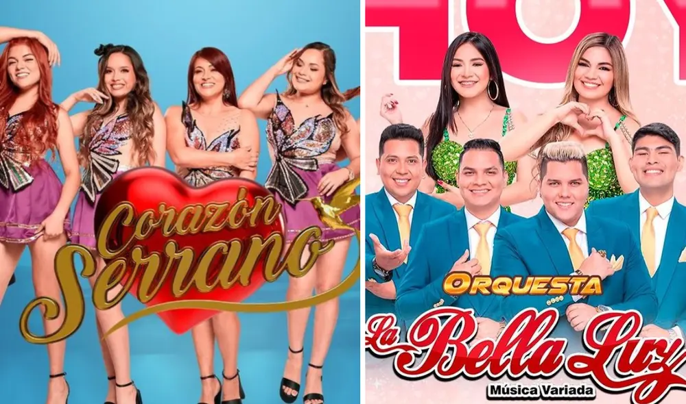 Este último fin de semana se vivirá una fiesta en la capital. Foto: composición LR/Instagram/Corazón Serrano/La Bella Luz - Video: Instagram/La Bella Luz