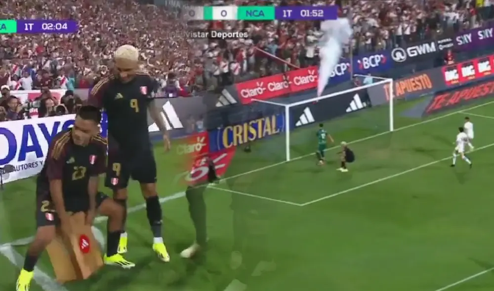 La selección peruana anotó en su primera llegada. Foto: Movistar Deportes La selección peruana anotó en su primera llegada. Foto: Movistar Deportes