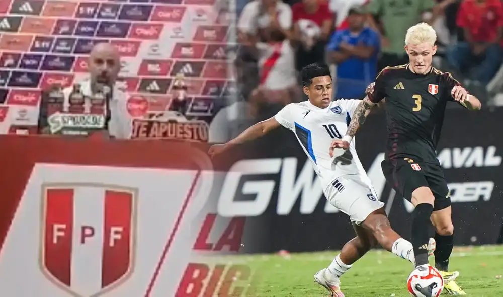 Marco Figueroa analizó la derrota de su equipo ante la selección peruana en Matute. Foto: composición GLR/FPF