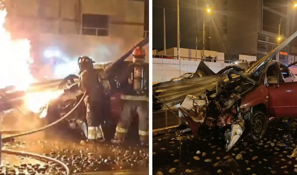 El accidente se registró en horas de la madrugada de este sábado 23 de marzo. Foto: LR El accidente se registró en horas de la madrugada de este sábado 23 de marzo. Foto: LR