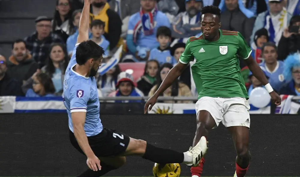 Uruguay y País Vasco se enfrentaron en el estadio San Mames de España. Foto: AFP