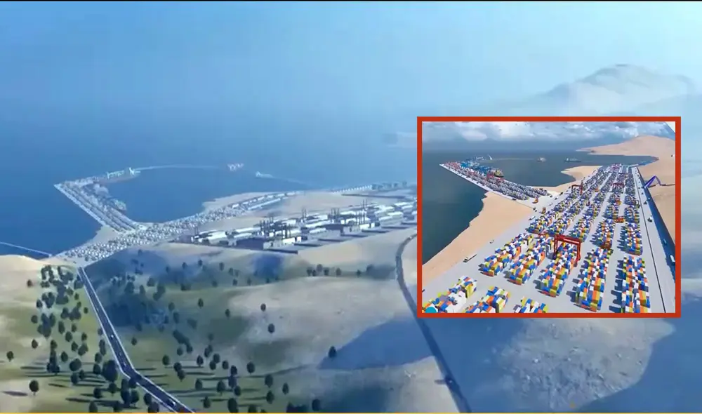 Proyecto del megapuerto de Corío podría concretarse en la costa de Arequipa dentro de 5 años. Foto: composición LR/Claudia Beltrán/GRA/Cortesía
