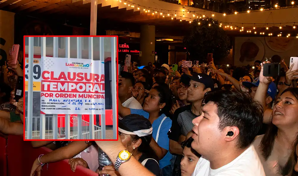 El centro comercial promocionaba los conciertos en redes sociales.  Foto: composición LR/Mall Aventura/Facebook