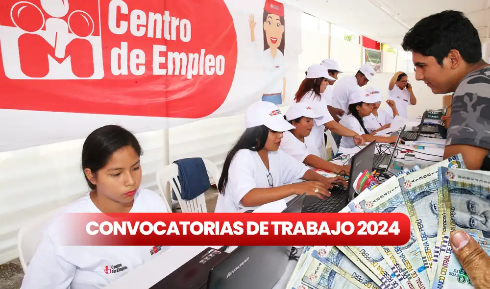 Para esta última semana de marzo, hay convocatorias de trabajo disponibles en entidades del Estado que ofrecen sueldos desde los S/2.000 hasta los S/7.500. Foto: composición LR/MTPE Para esta última semana de marzo, hay convocatorias de trabajo disponibles en entidades del Estado que ofrecen sueldos desde los S/2.000 hasta los S/7.500. Foto: composición LR/MTPE