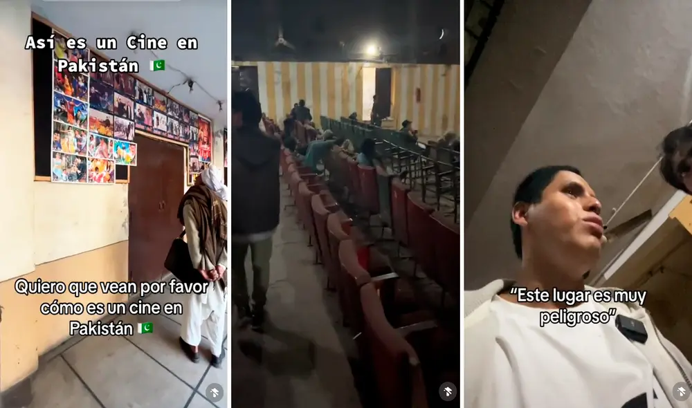 El tiktoker no esperó pasar por terrible experiencia en uno de los cines de Pakistán. Foto: composición LR/TikTok/@oscarcuri123 El tiktoker no esperó pasar por terrible experiencia en uno de los cines de Pakistán. Foto: composición LR/TikTok/@oscarcuri123