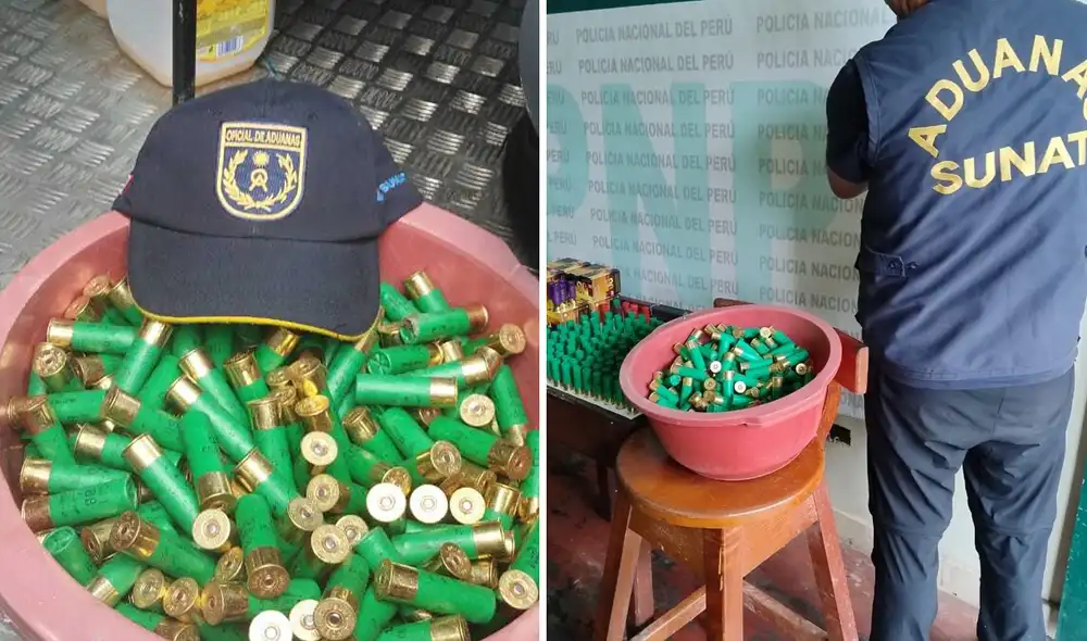 Las autoridades  encontraron las armas y municiones en dos viviendas y en una embarcación fluvial. Foto: composición LR