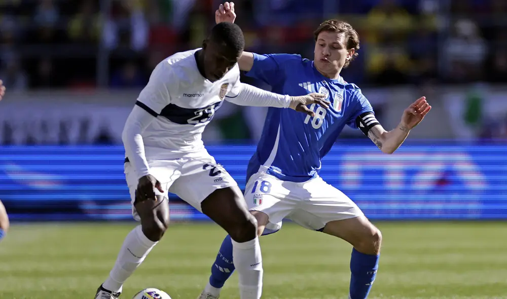Ecuador e Italia se enfrentaron en el Red Bull Arena de New Yersey. Foto: AFP