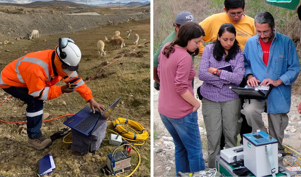 La carrera de Ingeniería Geofísica se desarrolla en 10 ciclos (5 años). Foto: composición LR/UNSA/Facebook Geofísica Andina Consultores