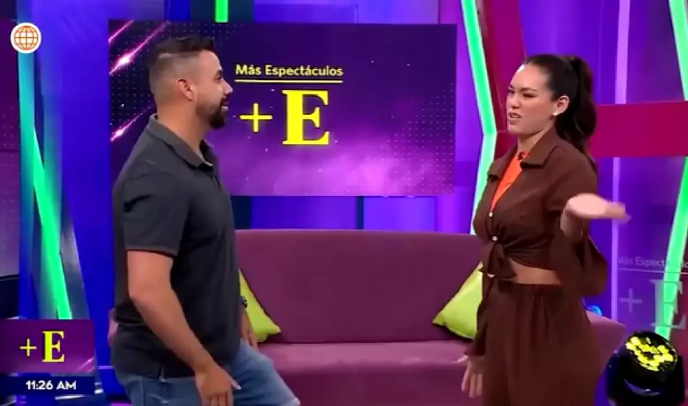 Durante una transmisión en directo, Jazmín Pinedo protagonizó un incidente al propinarle una bofetada a un periodista. Foto: captura América TV