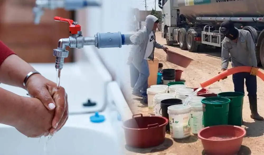 Corte de agua solo se realizará en un distrito de Arequipa. Foto: composición LR/Andina