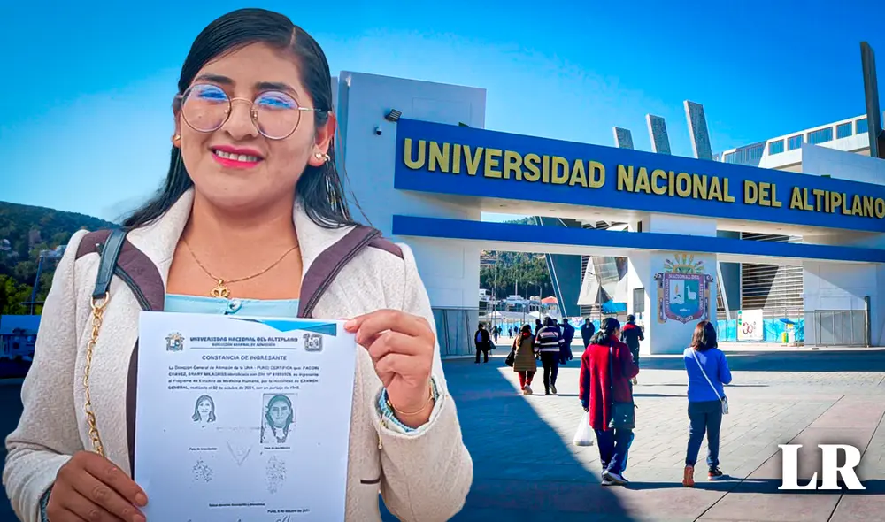 Esfuerzo y dedicación. Estudiante de la UNA Puno se especializaría en cirugía. Foto: composición LR/ Liubomir Fernández/LR