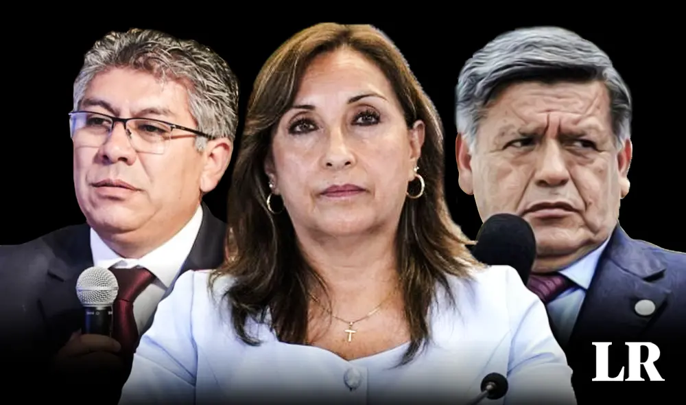 Werner Salcedo lidera la ANGR que emitió comunicado por escándalos de Boluarte, al que se opuso César Acuña y compañía. Foto: composición de Fabrizio Oviedo/LR/Debate/Aptitud.pe