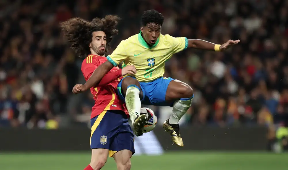 Brasil vs. España se enfrentaron en el Estadio Santiago Bernabéu. Foto: AFP Brasil vs. España se enfrentaron en el Estadio Santiago Bernabéu. Foto: AFP