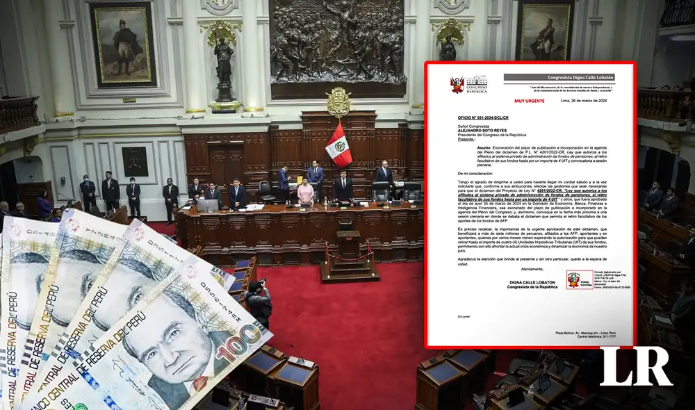 Luego de idas y vueltas, la Comisión de Economía aprobó el dictamen que autoriza que los afiliados a las AFP puedan retirar hasta S/20.600 de sus fondos previsionales. Foto: composición de Fabrizio Oviedo/LR/Andina