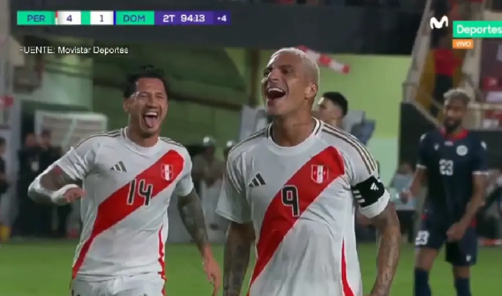 Paolo Guerrero es el goleador histórico de la selección peruana. Foto: captura de Movistar Deportes