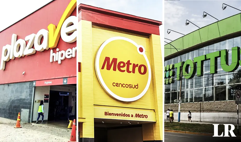 Conoce los horarios de atención que tendrán los supermercados durante los feriados por Semana Santa. Foto: composición LR/Plaza Vea/Metro/Tottus Conoce los horarios de atención que tendrán los supermercados durante los feriados por Semana Santa. Foto: composición LR/Plaza Vea/Metro/Tottus
