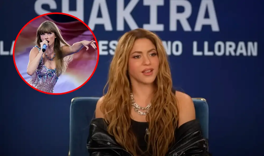 En el estreno de su nuevo disco, la colombiana fue consultada de una futura colaboración y mencionó a Taylor Swift como meta. Foto: composición LR/ RCN Radio/Europa Press En el estreno de su nuevo disco, la colombiana fue consultada de una futura colaboración y mencionó a Taylor Swift como meta. Foto: composición LR/ RCN Radio/Europa Press