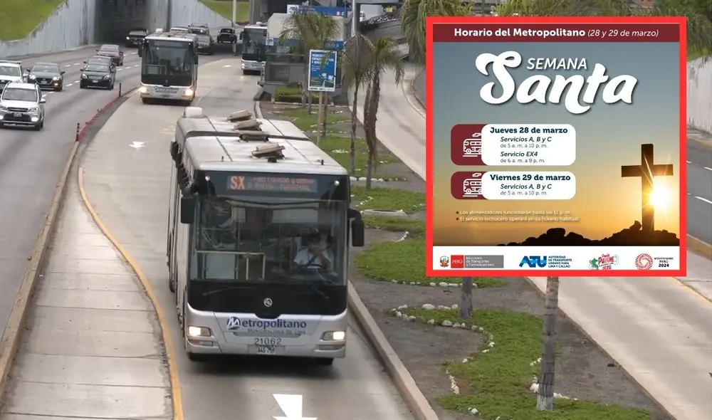 Algunas rutas del Metropolitano serán suspendidas durante Semana Santa. Foto: ATU Algunas rutas del Metropolitano serán suspendidas durante Semana Santa. Foto: ATU