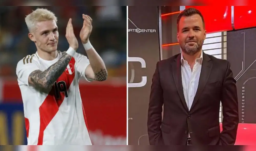 Oliver Sonne tiene 2 partidos con la selección peruana. Foto: composición GLR/Luis Jiménez/captura de ESPN