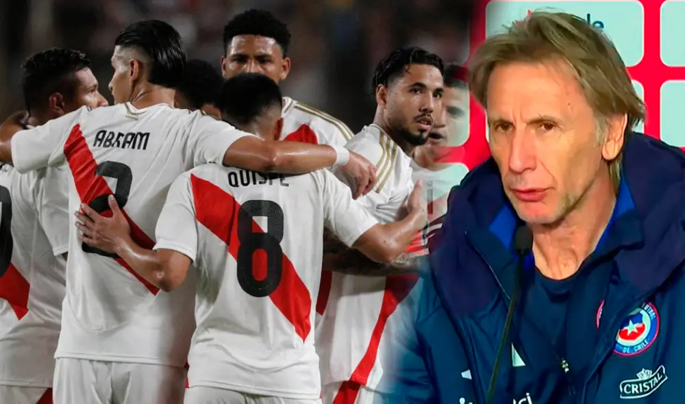 Ricardo Gareca dirigió a la selección peruana entre el 2015-2022 y la clasificó al Mundial 2018. Foto: composición GLR/FPF/captura Chilevisión