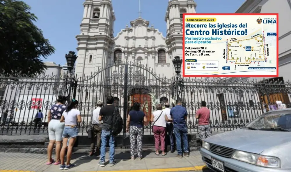 Se dispuso la exclusividad de tránsito para peatones durante la Semana Santa. Foto: Jorge Cerdan/La República Se dispuso la exclusividad de tránsito para peatones durante la Semana Santa. Foto: Jorge Cerdan/La República