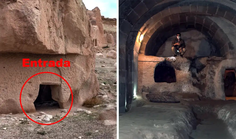La ciudad subterránea más grande del mundo cuenta con 8 pisos descubiertos. Foto: composición LR/captura de Youtube/Ruhi Cenet