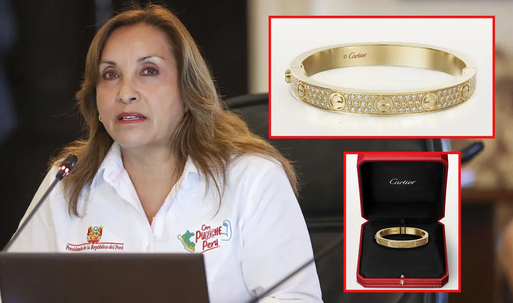 Dina Boluarte se niega a brindar detalles sobre el origen de su lujosa colección de relojes. Foto: composición LR/Presidencia/Cartier Dina Boluarte se niega a brindar detalles sobre el origen de su lujosa colección de relojes. Foto: composición LR/Presidencia/Cartier