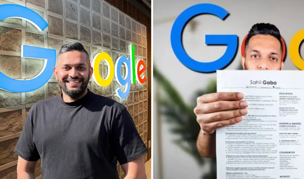 Sahil Gaba, a los 29 años, obtuvo ofertas de Meta, Uber y Google con solo semanas de diferencias gracias a su CV. Foto: composición LR/ Sahil Gaba/ LinkedIn/ captura Youtube.