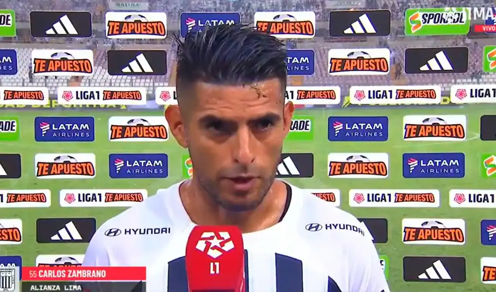 Carlos Zambrano anotó 2 goles en la victoria de Alianza ante Los Chankas. Foto: captura de L1 Max.