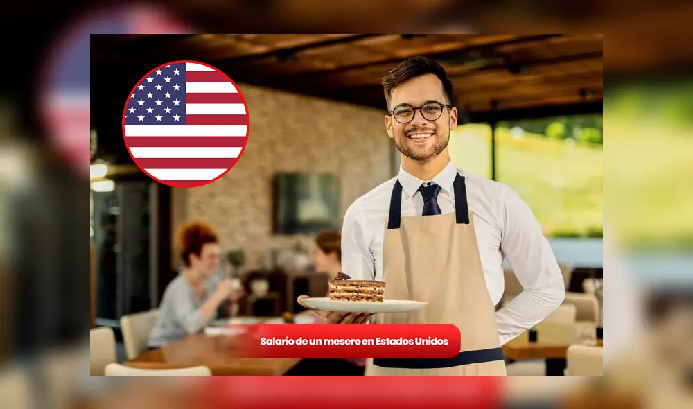 Esto es lo que gana un mesero con y sin propina en Estados Unidos. Foto: composición LR/Freepik/PNGEgg