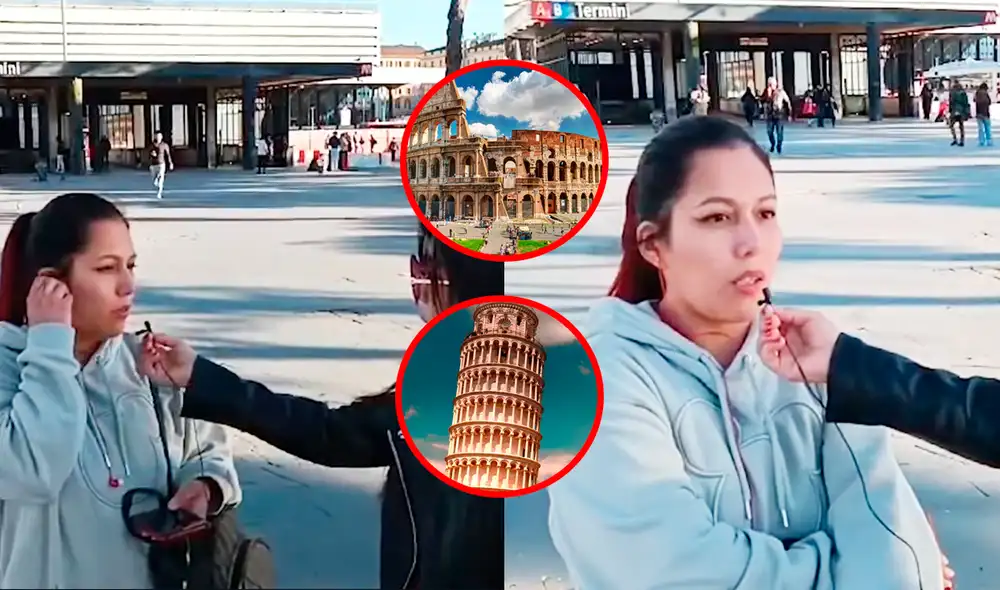La peruana aconsejó a sus compatriotas que piensan en emigrar a Italia que lo analicen detenidamente. Foto: composición LR/YouTube/Peruanos en el Extranjero La peruana aconsejó a sus compatriotas que piensan en emigrar a Italia que lo analicen detenidamente. Foto: composición LR/YouTube/Peruanos en el Extranjero