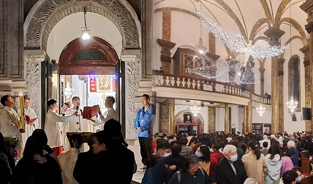 En China, a diferencia de América Latina, no se realizan procesiones durante Semana Santa. Foto: Composición LR/Francisco Claros/La República
