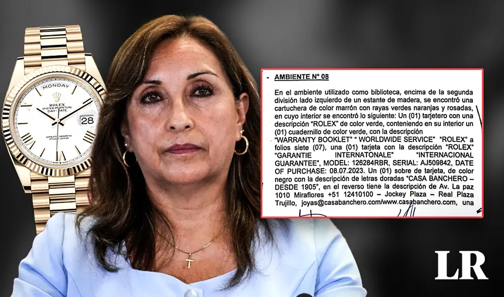 Presidenta no se pronunció sobre Rolex en mensaje a la nación. Foto: composición de Fabrizio Oviedo/La República