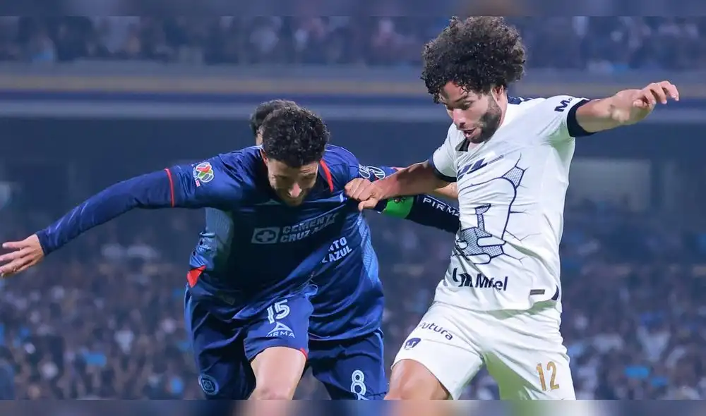 Pumas vs. Cruz Azul: el último enfrentamiento acabó con una goleada 4-1 de los auriazules. Foto: Pumas UNAM.