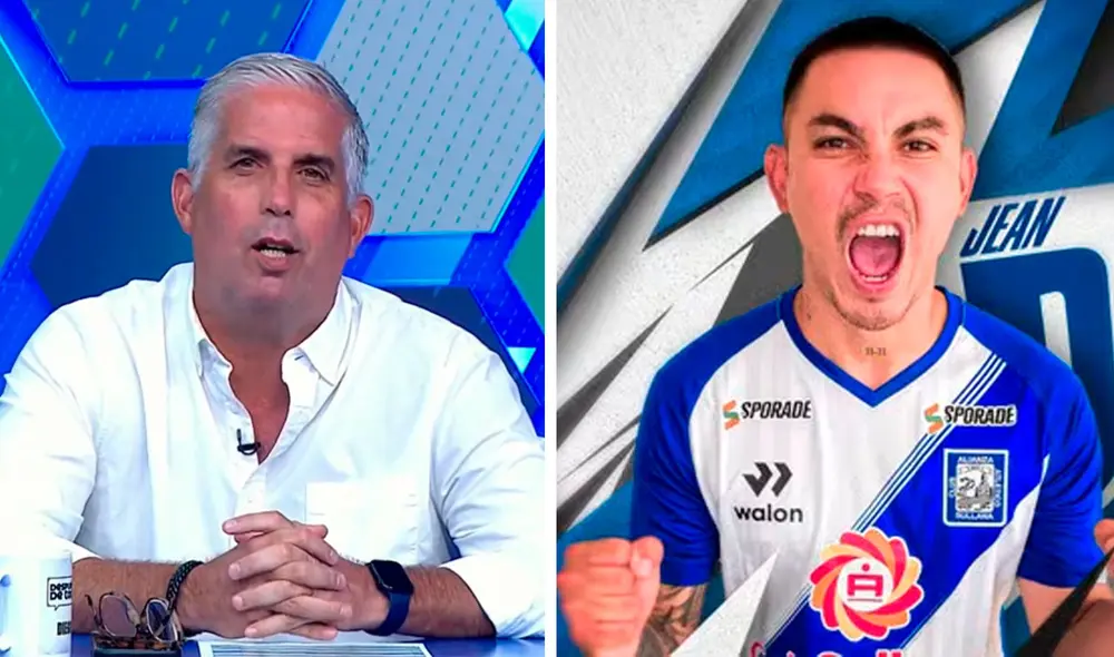 Diego Rebagliati fue acusado por Jean Deza de cobrar dinero a cambio de opiniones. Foto: captura de Movistar Deportes/Alianza Atlético