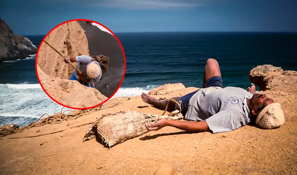 La cuerda que usa 'Chicoca' tiene 10 años con él. Foto: composición LR/captura de YouTube/imineo Documentaires La cuerda que usa 'Chicoca' tiene 10 años con él. Foto: composición LR/captura de YouTube/imineo Documentaires