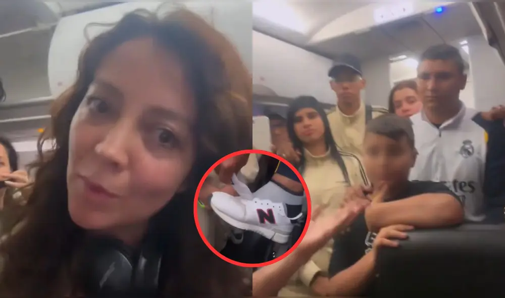 Turistas colombianos regresaron sin cordones en sus zapatos tras ser retenidos en aeropuerto. Foto: composición LR /X Turistas colombianos regresaron sin cordones en sus zapatos tras ser retenidos en aeropuerto. Foto: composición LR /X