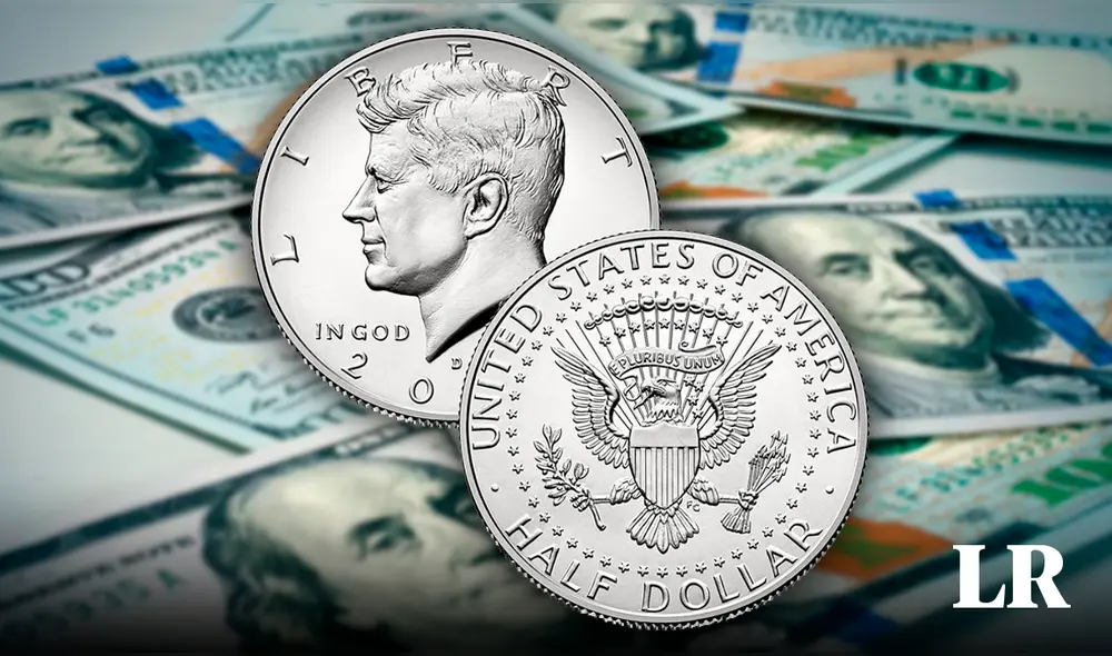 La moneda presenta un retrato de John F. Kennedy mirando hacia la izquierda, diseñado por el grabador Gilroy Roberts. Foto: composición LR