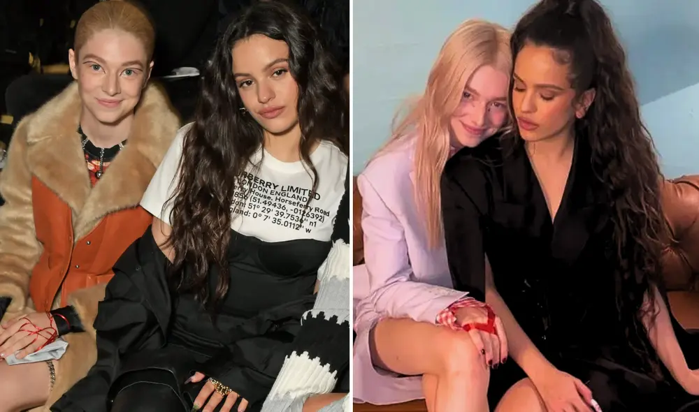 Rosalía y Hunter Schafer se conocieron en la Semana de la Moda del 2019. Foto: Composición LR/E!/Rosalia/Instagram Rosalía y Hunter Schafer se conocieron en la Semana de la Moda del 2019. Foto: Composición LR/E!/Rosalia/Instagram